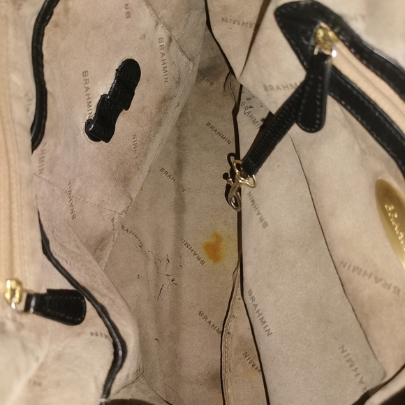 Vintage Brahmin black & brown leather purse, great condition - Picture 8 of 9